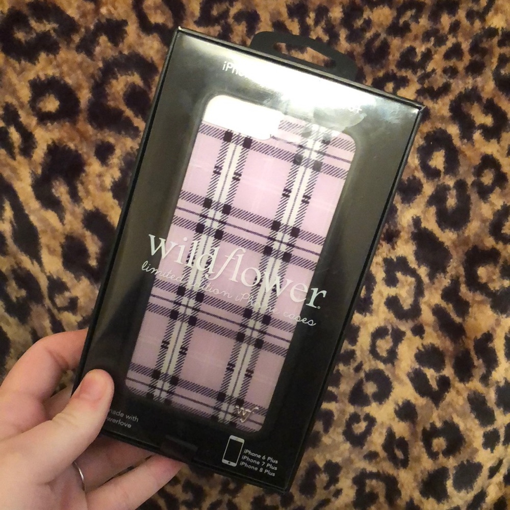 Wildflower Purple Plaid Case